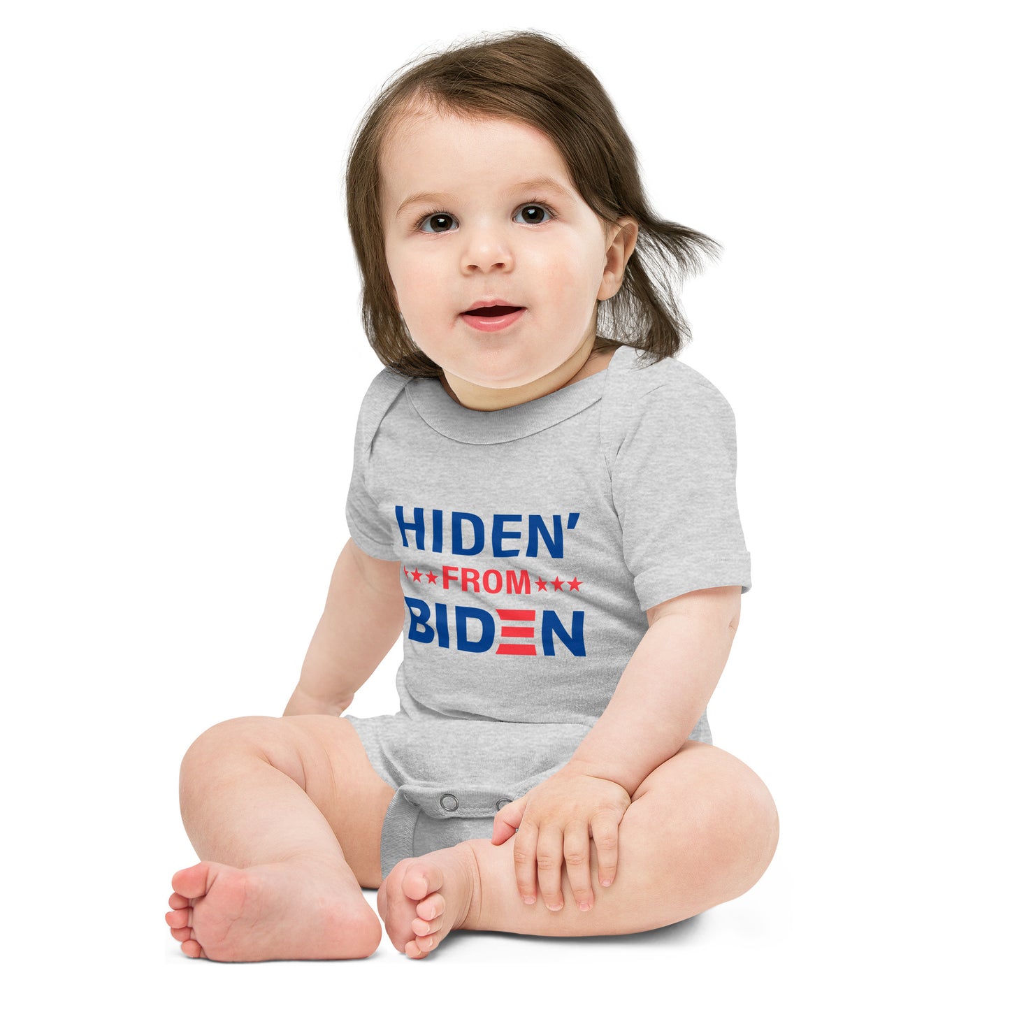 Hiden' From Biden Baby Short Sleeve One Piece