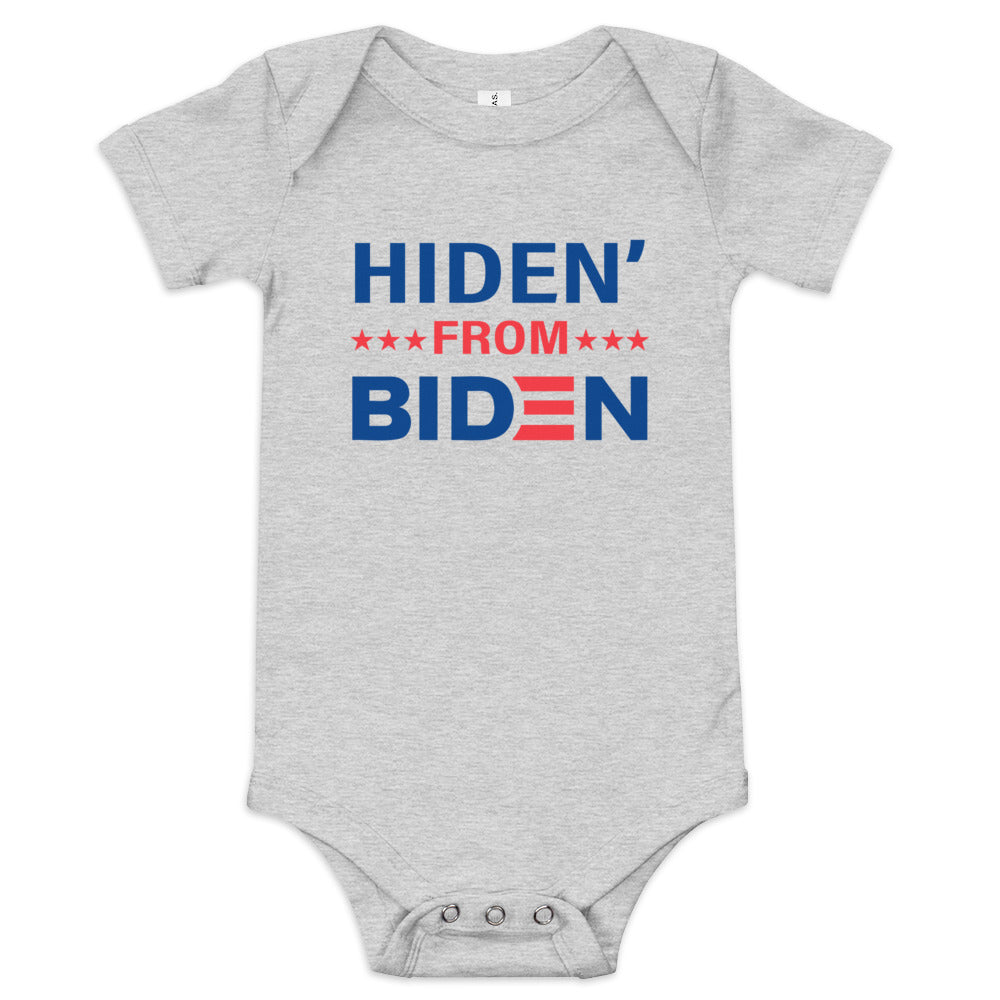 Hiden' From Biden Baby Short Sleeve One Piece