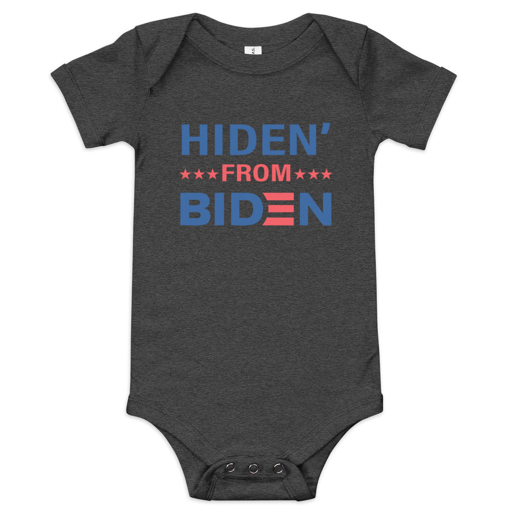 Hiden' From Biden Baby Short Sleeve One Piece