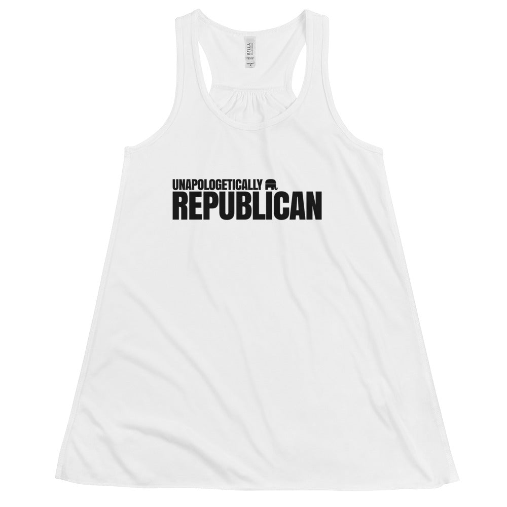 Unapologetically Republican Women's Flowy Racerback Tank